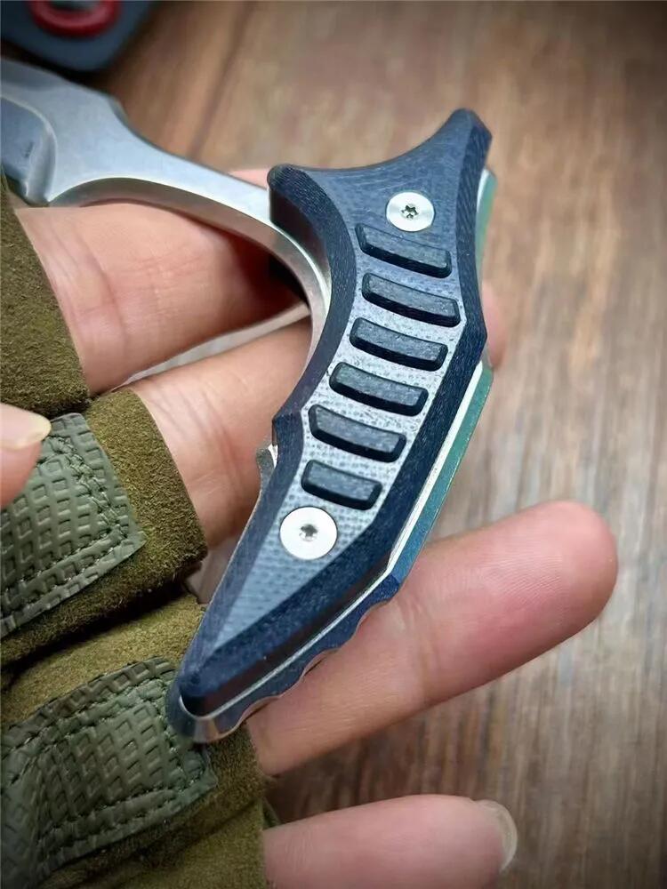 2 Models Claw karambit Fixed blade Knife D2 Blade G10 Handles Pocket Knives Self-Defense EDC Tools