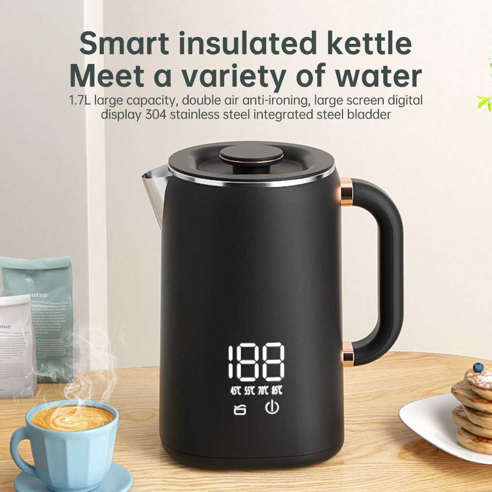 Coffee electric kettle with 5-liter temperature control automatic shutdown double-layer inflatable hot water kettle Y241102
