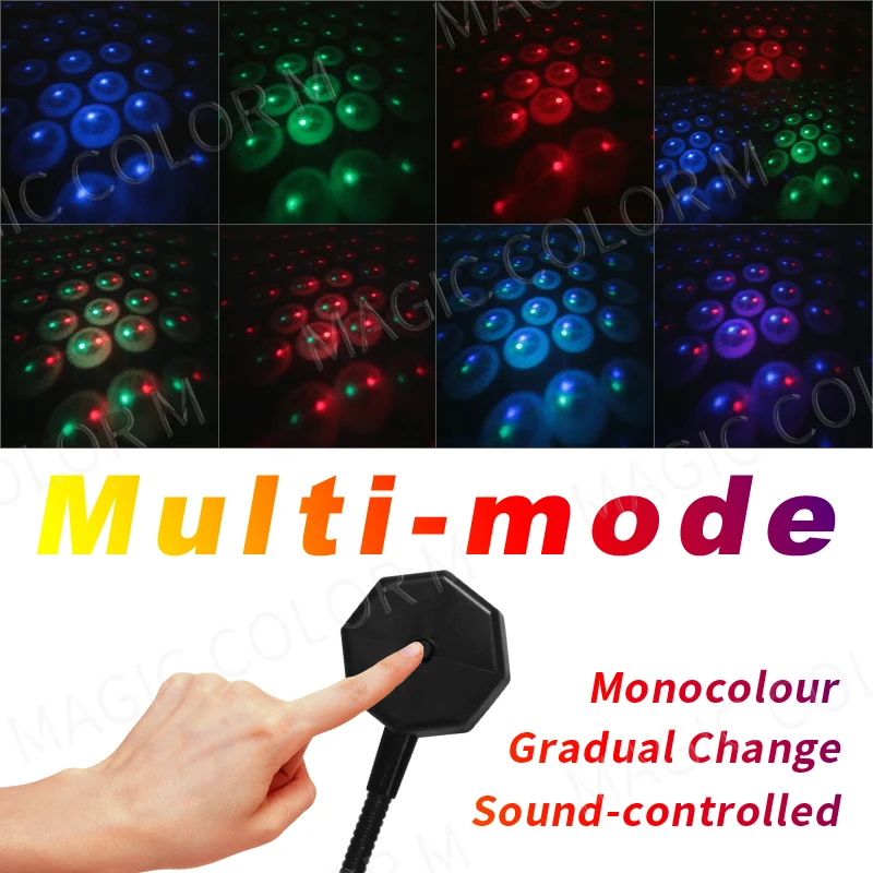 USB Car Ambient Light Roof Star Projector Interior Atmosphere Lamp Spherical 4 Colors 9 Modes Auto Home Decoration