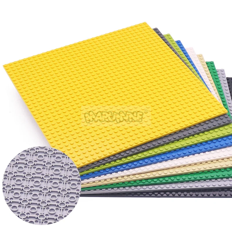 Marumine Duoble-sided Baseplate 32x32 16x32 16x16 MOC Bricks Base Plate Building Blocks Parts Accessories Compatible with 3811