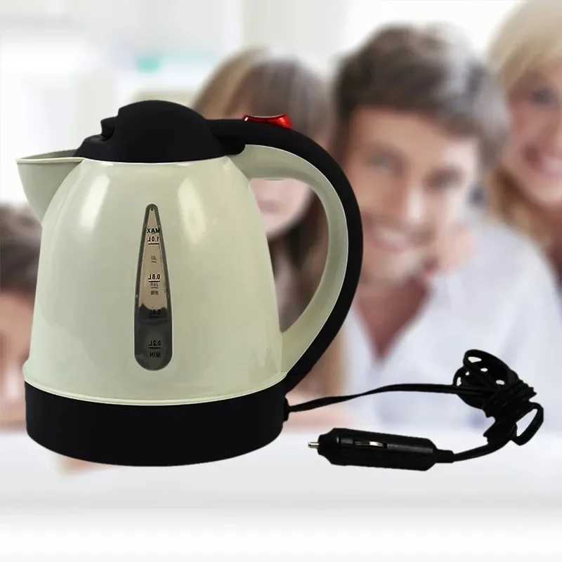 12/24V car electric kettle 1000ml portable travel water boiler car coffee teapot Y241102