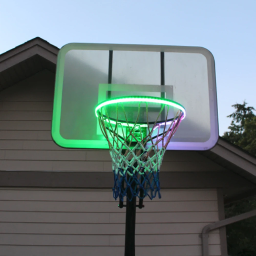 Basket Hoop Solar Light Basketball 2025 Playing Led Night Strip Light Bar Basketball Rim Basketball new Equitment Hoops Decor