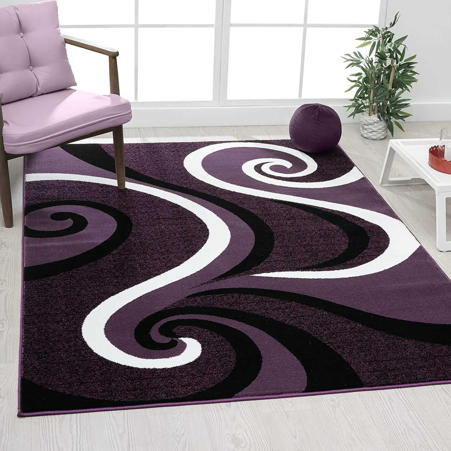 Modern Swirl Design Carpet for Living Room Luxury Home Decor Sofa Table Large Area Rugs Bedrooms Childrens Play Mat AlfombraXJ241101