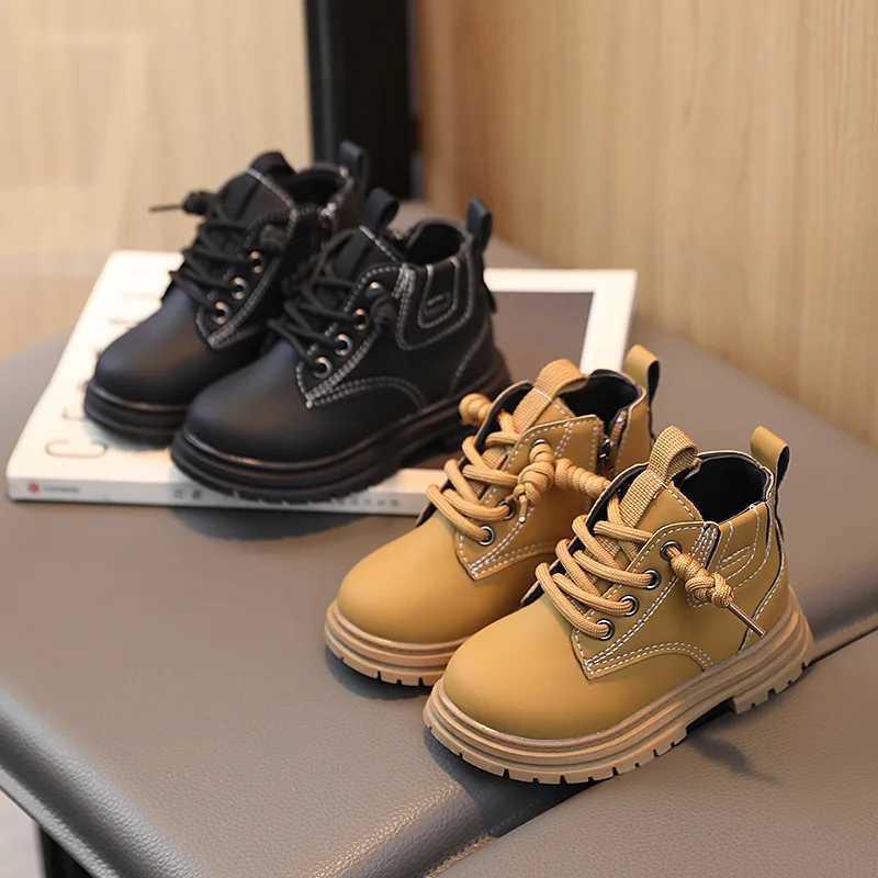 Childrens retro boots new autumn winter childrens non slip soft rubber outsole ankle boots boys and girls childrens casual shoes M241102