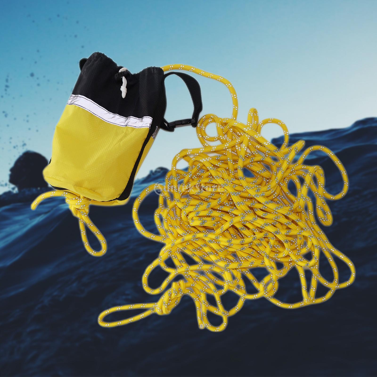 2023 HOT 16m/21m/31m Kayak Reflective new 2025 Throwline Water Rescue Safe Throw Bag Floating Rope Rescue Throw Bag with Rope