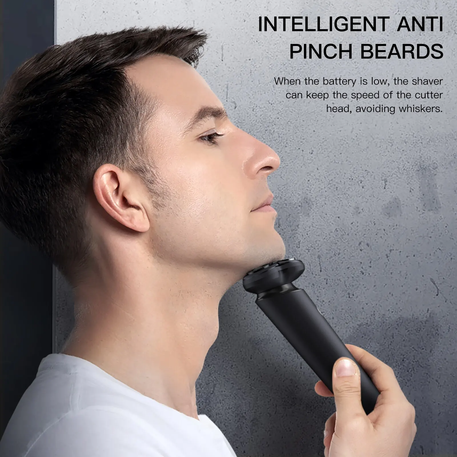 Blackstone Victor 7 ENCHEN Electrical Rotary Shaver For Men Magnetic Cutter Blade Portable Beard Trimmer Type-C Rechargeable smile