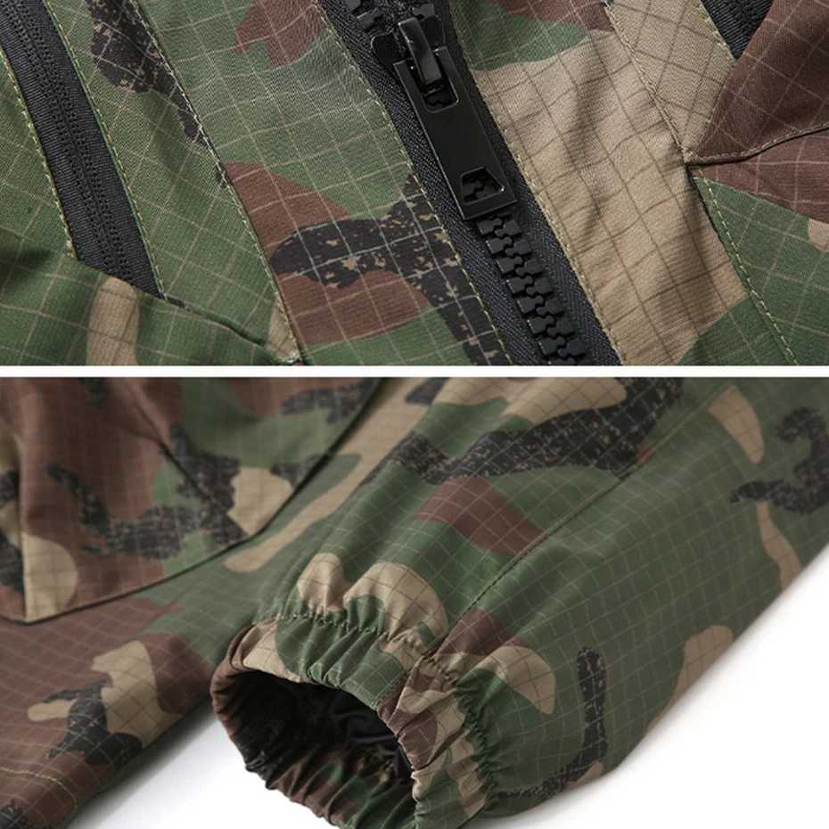12XL Plus camouflage cargo jacket mens camouflage Windbrr jacket spring autumn outdoor camping jacket Coats mens W241102