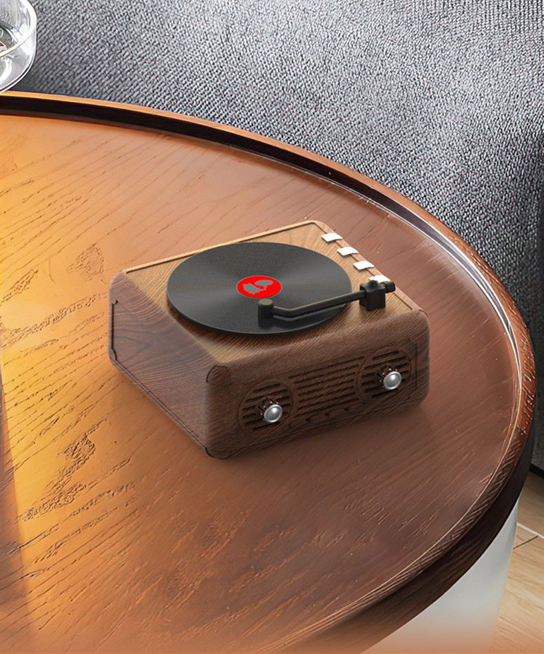 Retro Jukebox Mini Bluetooth Speaker Portable Wireless Stereo Bass USB/TF/AUX/FM Radio With Retail Box