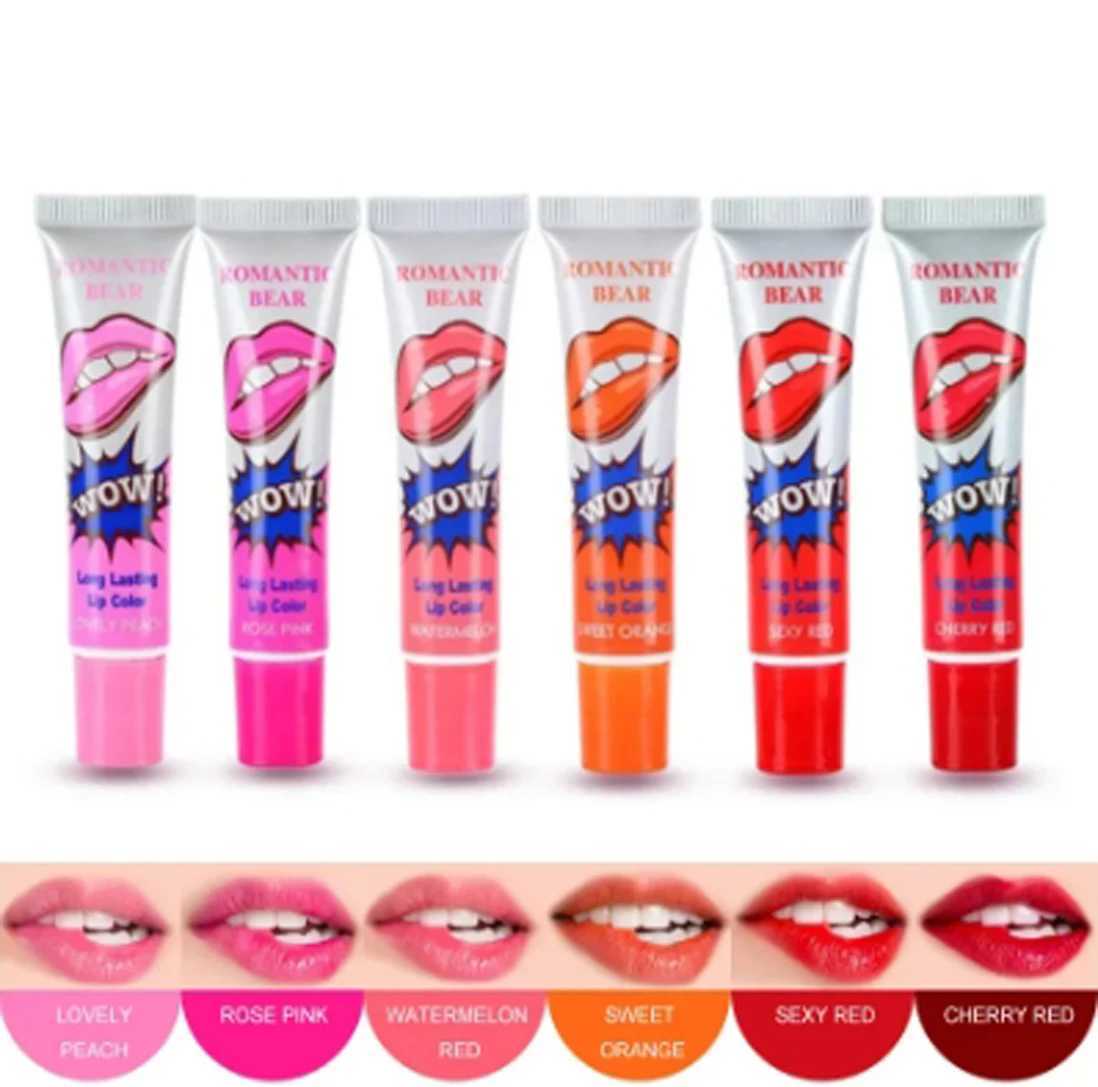 Makeup fluid lipstick gloss waterproof lasting tears lipstick ladies sexy red makeup tears pulling lips facial mask W241101