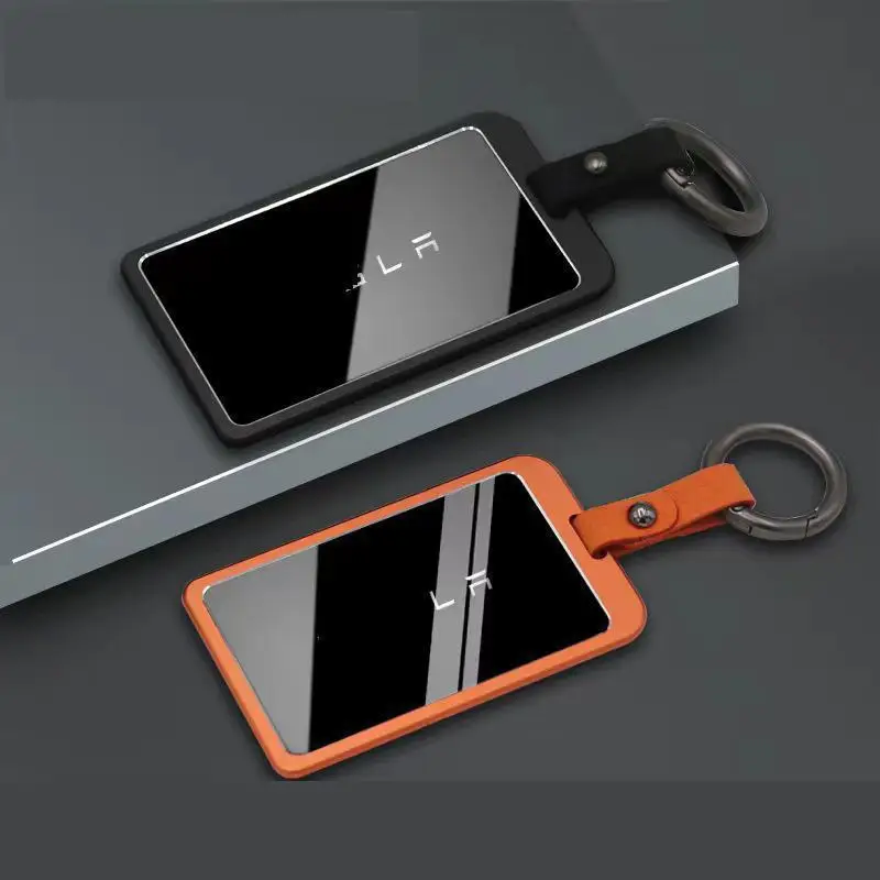 Akzz Auto Parts Are new Applicable To Tesla Model3/y Card Key Case Modely 2025 Aluminum Alloy Protective Cover, Including Anti-slip Parts