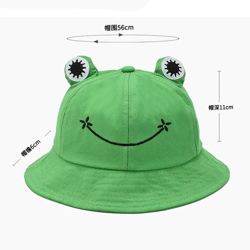 Frog new Bucket Hat Women Summer Autumn Plain Female Panama 2025 Beach Fishing Hiking Fisherman Cap Sunscreen Women Sunhat