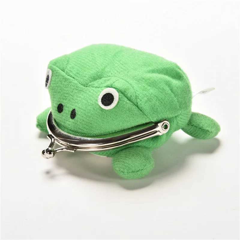 Velishy 1PC Cute Cosplay Hotsale Frog Wallet Anime Carto Wallet Coin Purse Manga Flannel Wallet BagXJ241111