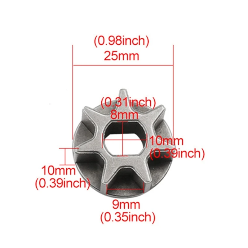 Gear Sprockets Drive Replace Sprocket Gear Asterisk 3/6/7 Teeth Electric Chainsaw Chain Angle Grinder Electric Saw Gear
