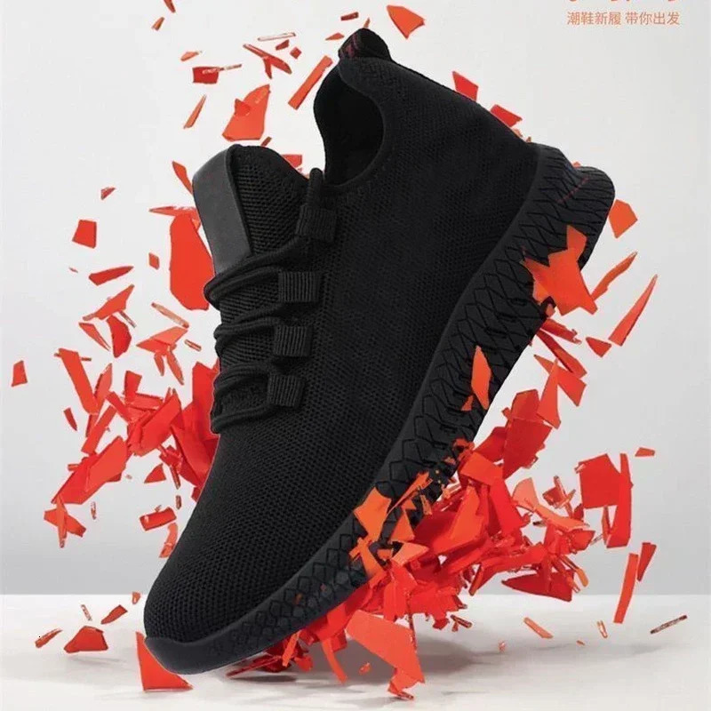 Womens Breathable Non-slip Platform Fashion Autumn Casual Shoes Korean Running Shoes Black Sneakers Shoes for Women 241101