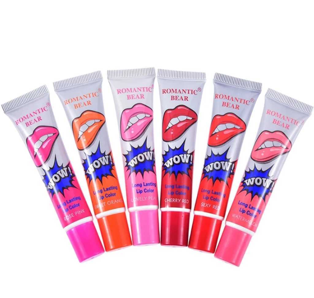 Makeup fluid lipstick gloss waterproof lasting tears lipstick ladies sexy red makeup tears pulling lips facial mask W241101