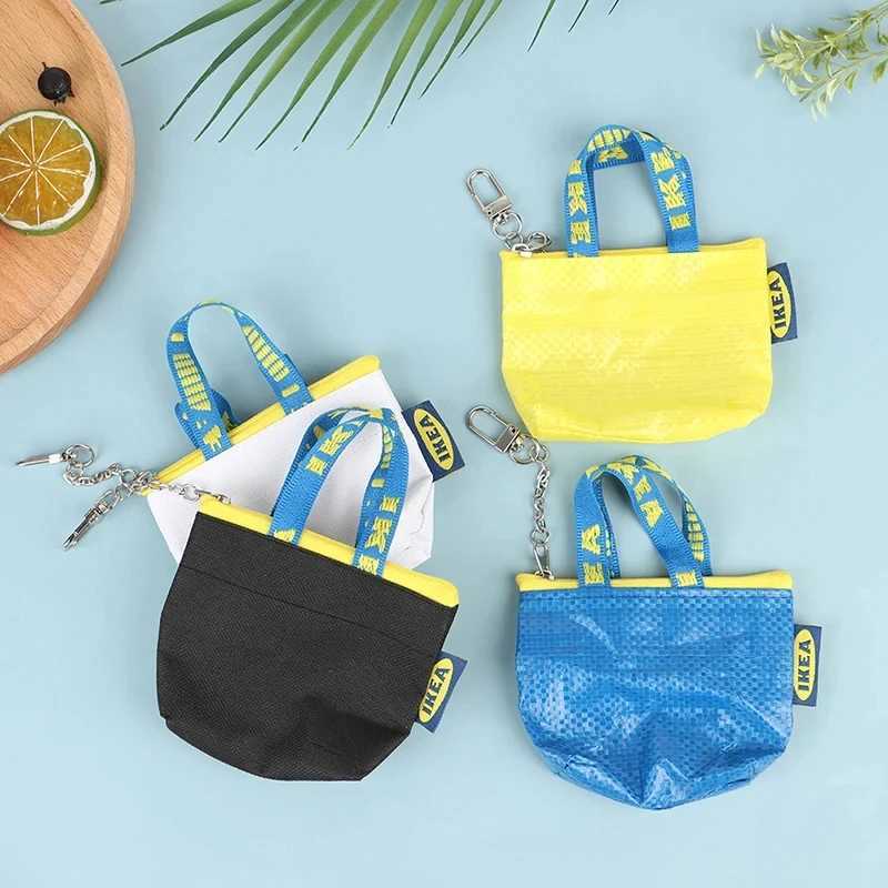 Women Fi Coin Purse Mini Wallet Mey Pouch Keyring Card Holder Small Zip Bag Blue Color Coin Purse Zipper Pouch WalletXJ241111