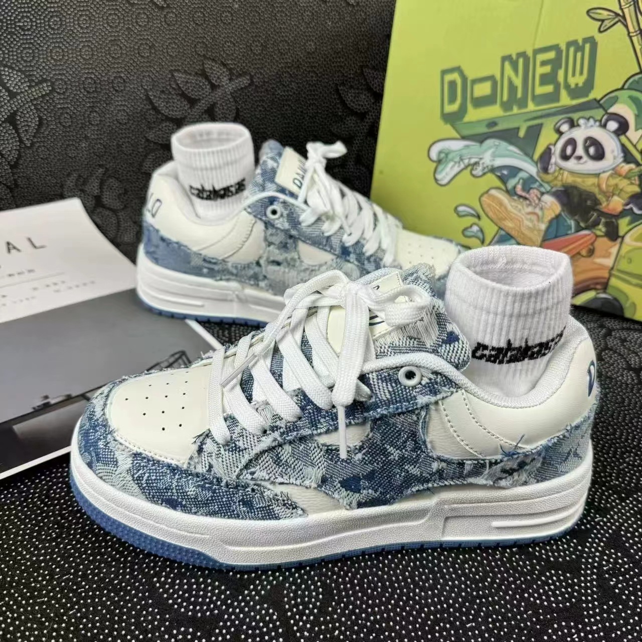 New Free Shipping Designer Men Women Casual Pink Blue Platform Shoes Breathable Mens Womens Sneakers Trainers Skate
