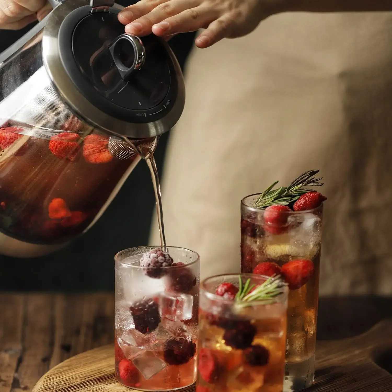 Durable 316 stainless steel and German Schott electric kettle detachable inhaler automatic insulation BPA 1.2L Y241102