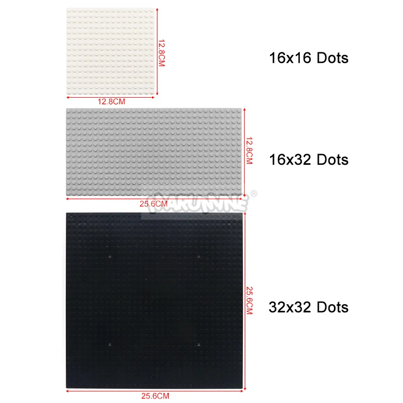Marumine Duoble-sided Baseplate 32x32 16x32 16x16 MOC Bricks Base Plate Building Blocks Parts Accessories Compatible with 3811