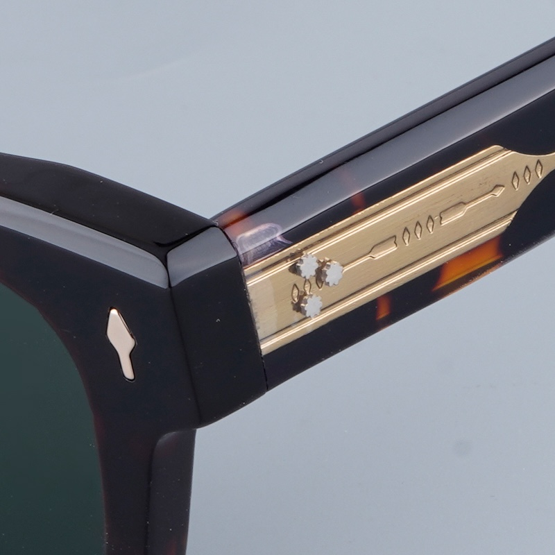 JMM Fellini Acetate Sunglasses Designer Brand Japan Style 51-21 Square Men Handmade Women Vintage Eyeglasses with Case TOP Quality High Thick Retro Vi