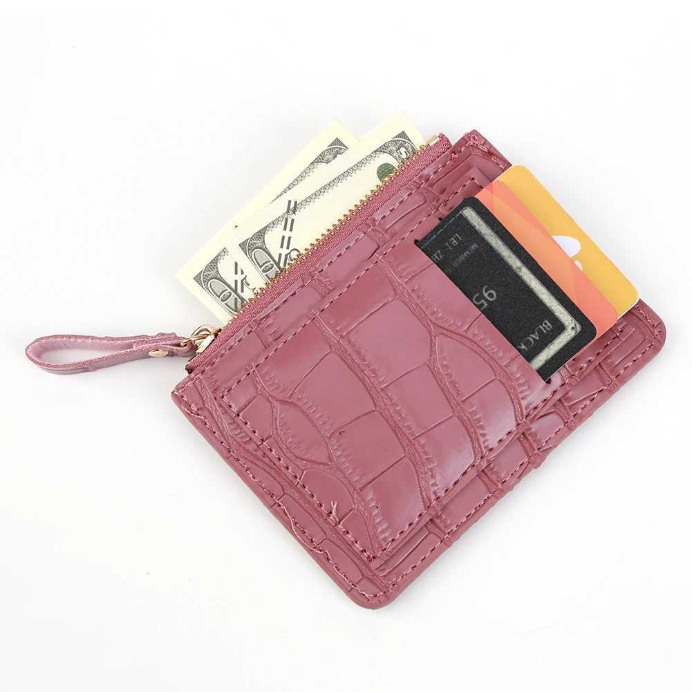 Women Small Coin Purse PU Leather Fashion Short Wallet Solid Color Casual Money Wallet Daily Bag for Ladies Z250527