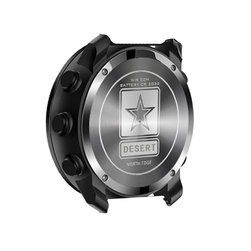 NORTH EDGE Desert Altimeter Barometer Compass Men Digital Watches Sports Running Clock Climbing Hiking Wristwatches Waterproof