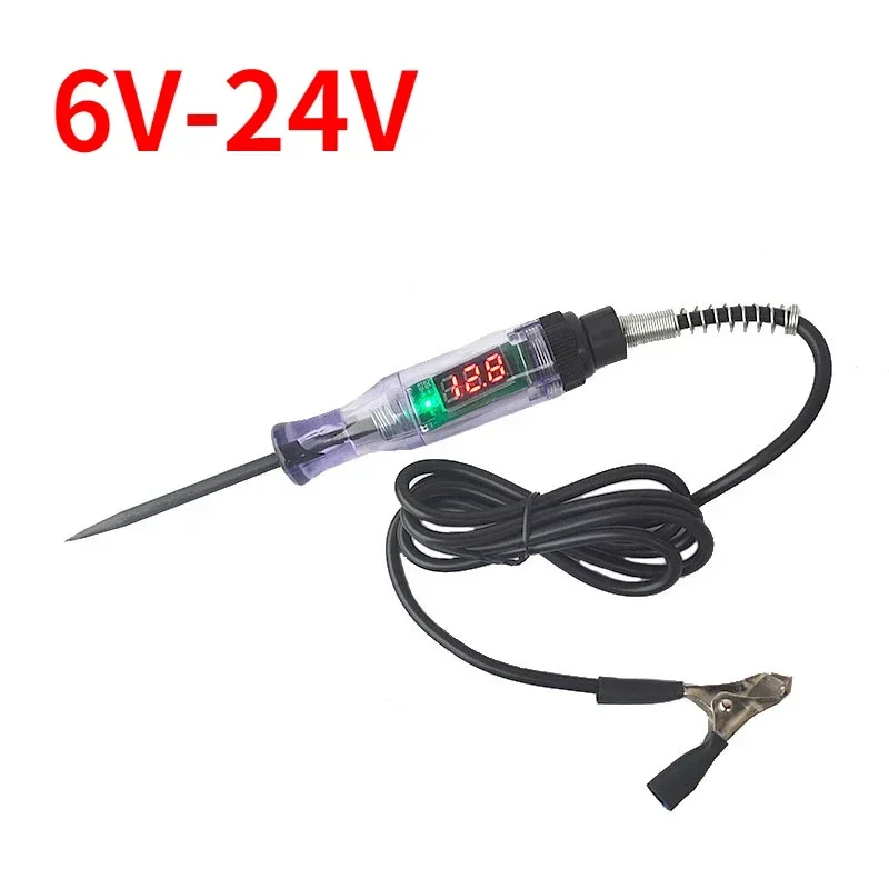 Car Truck Voltage Circuit Tester 2025 Digital Display Long Probe Pen Light Bulb new Automobile Diagnostic Tools Auto Repair 3-48V 5-90V
