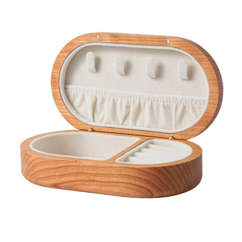 Small Jewelry Display Box Storage Case Elegant Solution Suitable for Rings and Necklaces 240327