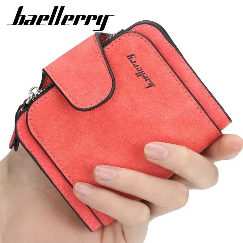 Baellerry Brand Wallet Women 2023 New Womens Short Wallet Korean Buckle Sanded Leather Coin Purse Mini Female Purses CarterasXJ241111