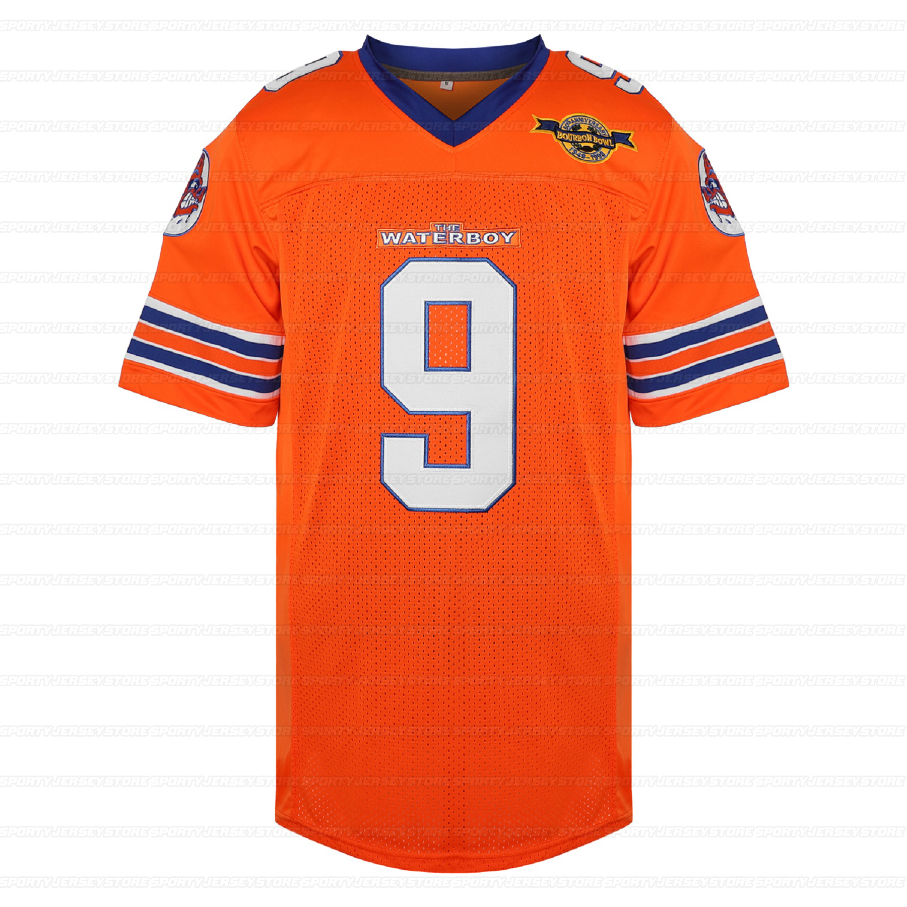 #9 Bobby Boucher Orange Football Jersey