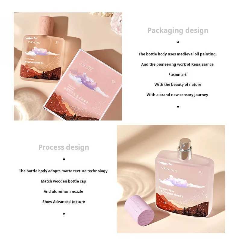 ODDIS 50ML Natural Womens perfume Durable and Light perfume High Quality Womens Body spray perfumeW241102
