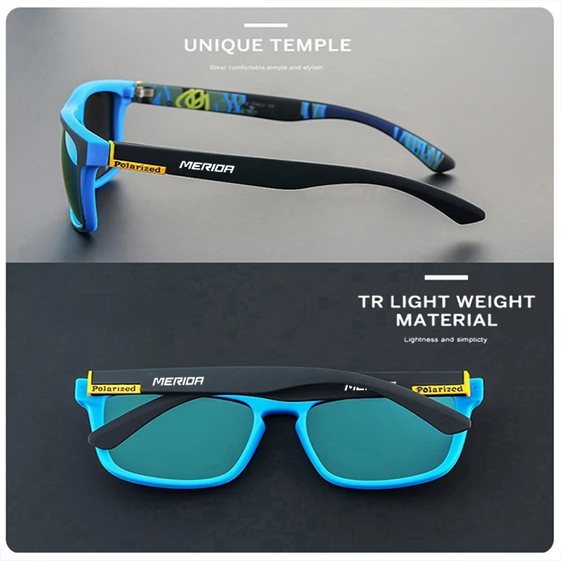 Merida polarized sunglasses are suitable for mens and womens driving glasses fishing sunglasses UV400 golf bicycles MTB road bicycle glasses 241031
