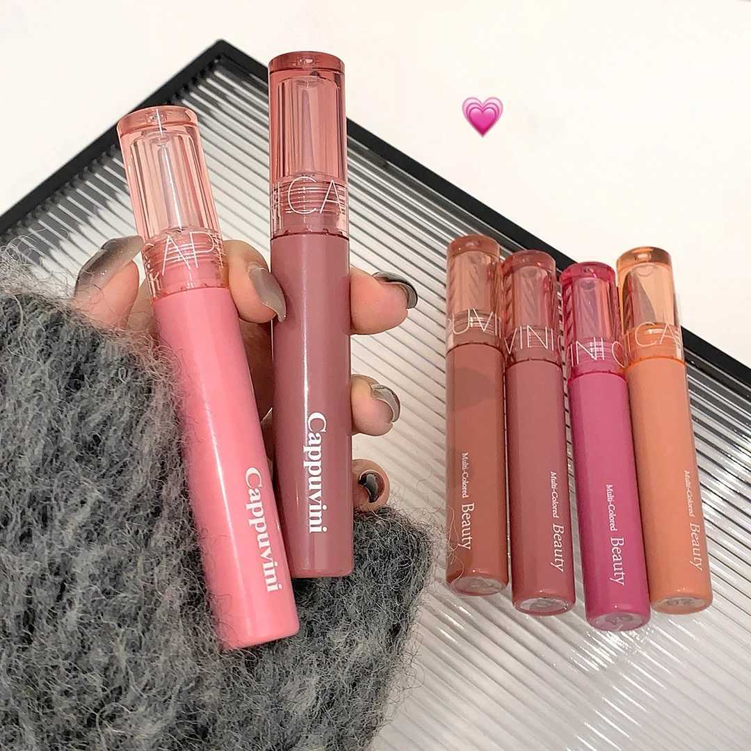 Crystal jelly lip gloss moisturizing water gloss transparent lip oil waterproof long-lasting nude gloss grape red lip color makeup W241101