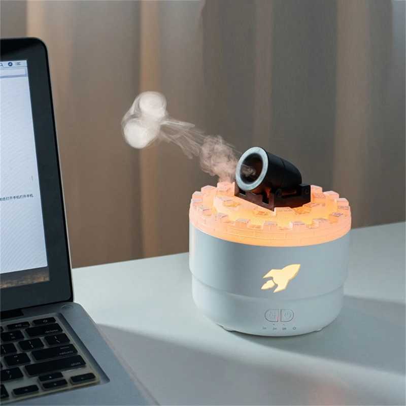Volcanic Cannons Air Humidifier Aromatherapies Diffusers Maker Essential Oil Difusor for Home Desktop 280mlC241102