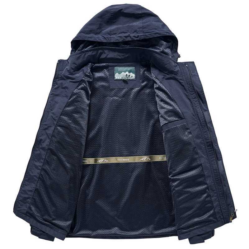 Mens lightweight casual soft shell windproof jacket hooded mens spring and autumn sportswear campus jacket W241102