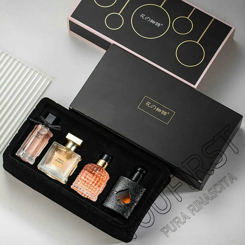 Brand Women Perfume Gift Box 4PCS Set 105ml Floral Scent Spray Pheromone Perfumes Feminino Lasting Fragrance Perfume For WomenXJ250512