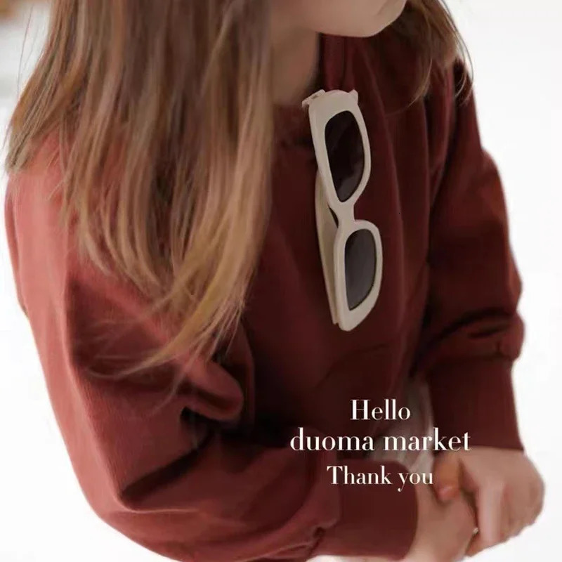 Children Cute Vintage Frosted UV400 Sunglasses Outdoor Girls Boys Sweet Protection Classic Kids 240326 Z260305