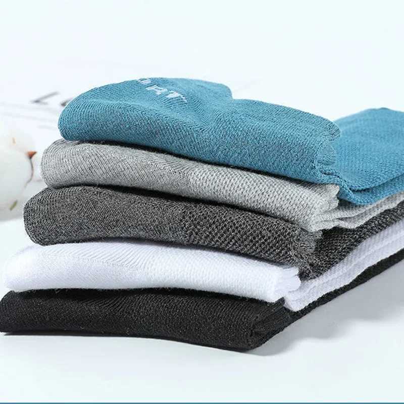 5 Pairs Men Short Unisex Cotton Men and Women Low Top Mesh Breathable Ankle Soft Sports Casual Men Short LX241102