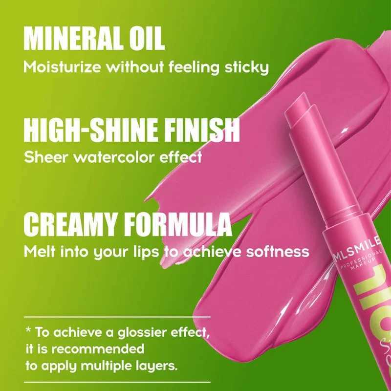 Watercolor cream avocado lipstick smooth lipstick matte non stick reusable mirror solid lipstick moisturizing makeup W241101