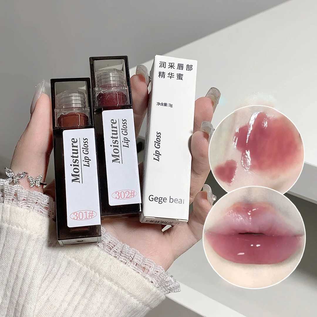 Naked grey mirror lipstick transparent gloss lipstick lustrous crystal lipstick lasting non stick cup punk smokeless liquid lipstick W241101