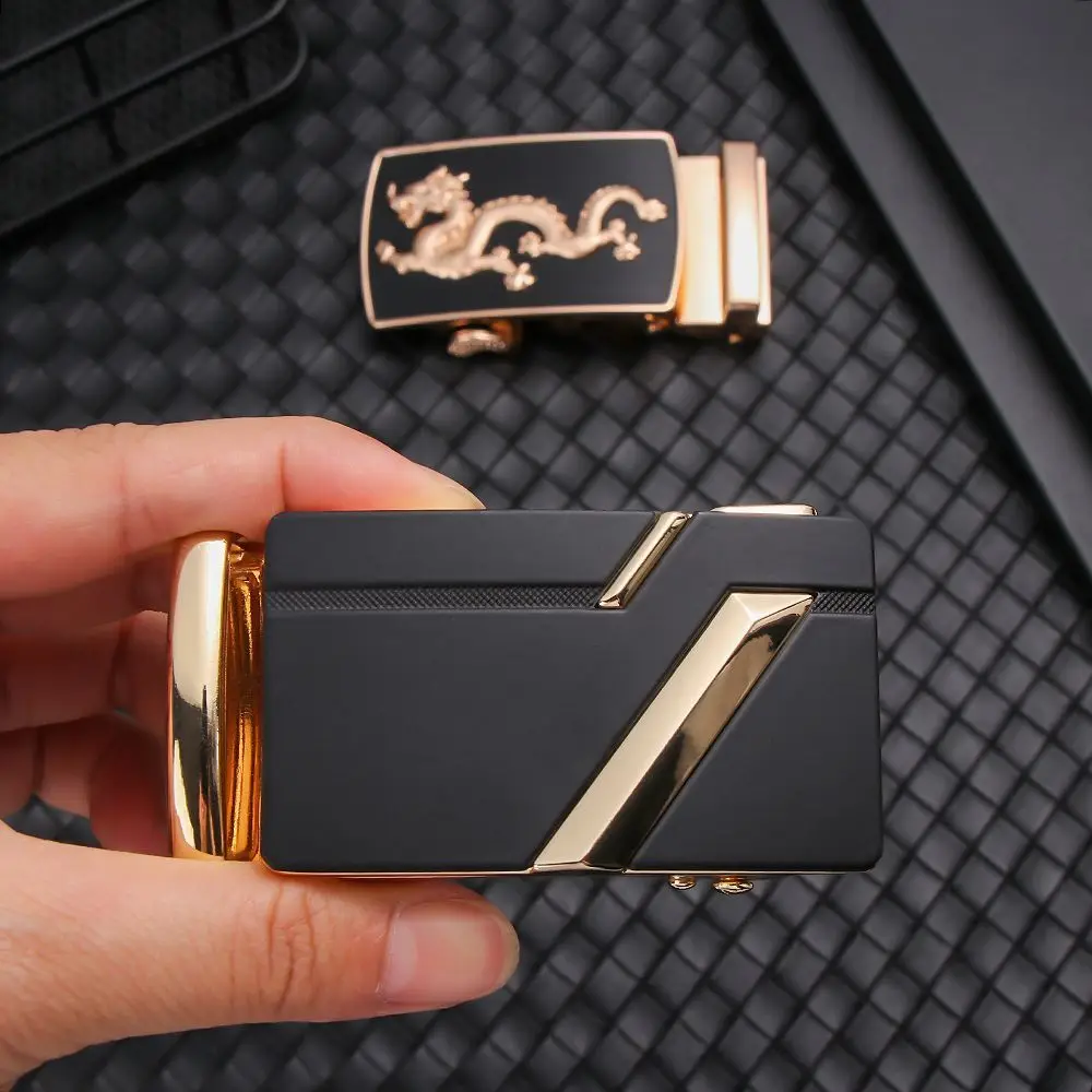 Men Belt Head Belt Buckle 2025 Leisure Belt Head Automatic Buckle Business Clothing Accessories new Suit for width 35mm Slide Belt Strap