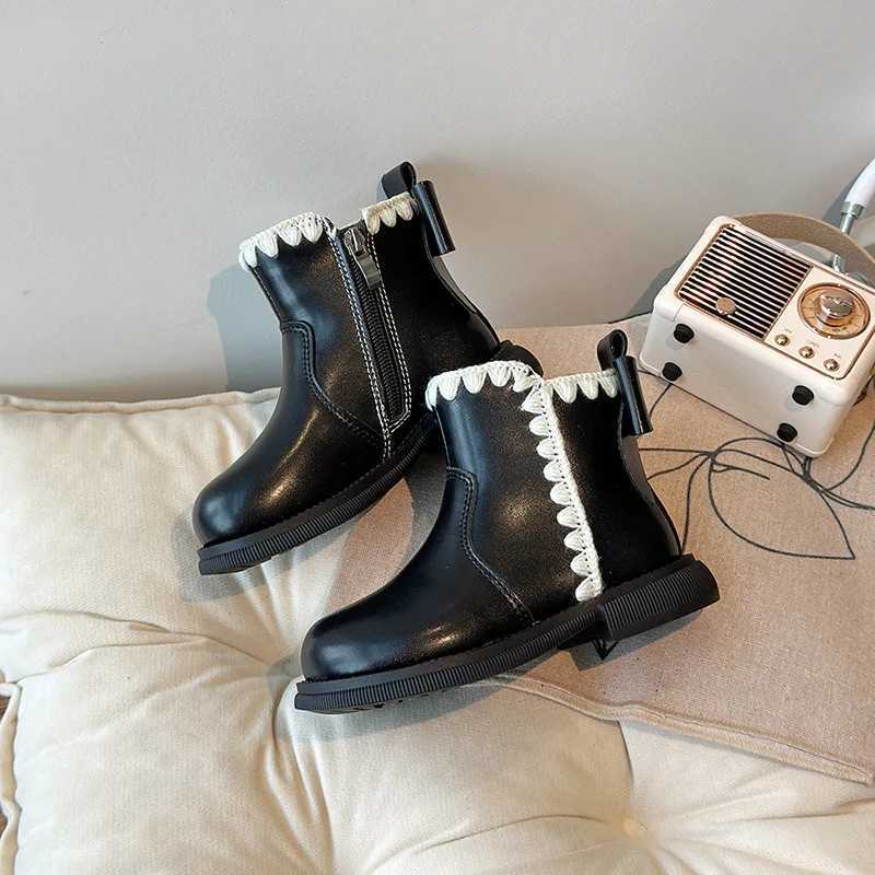 New Girls Short Boots Simple Anti slip Childrens Fashion Casual Edition Round Toe Princess Ankle Boots Direct Transport Childrens Shoes M241102