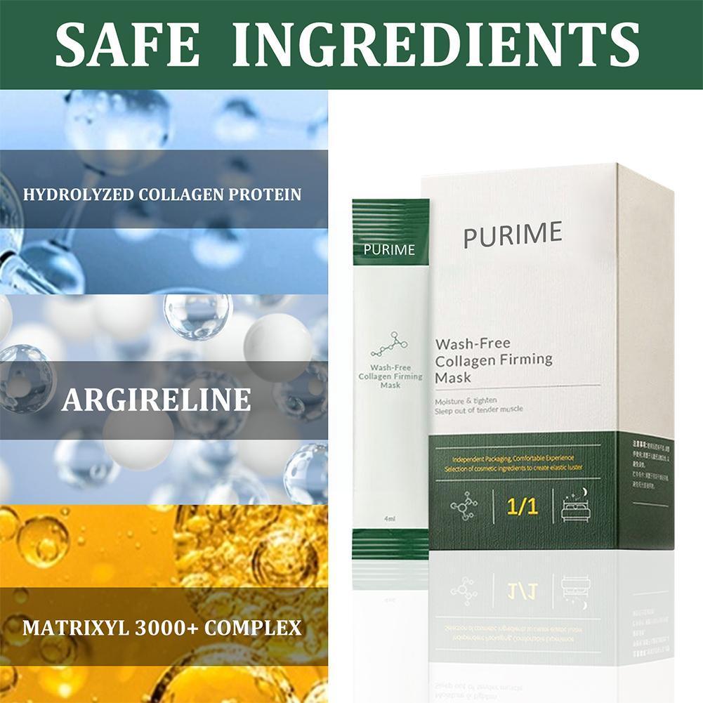 40pcs Purime new Korean Collagen 2025 Firming Hydrating Wash-free Aging S Anti Face Kit A6m9