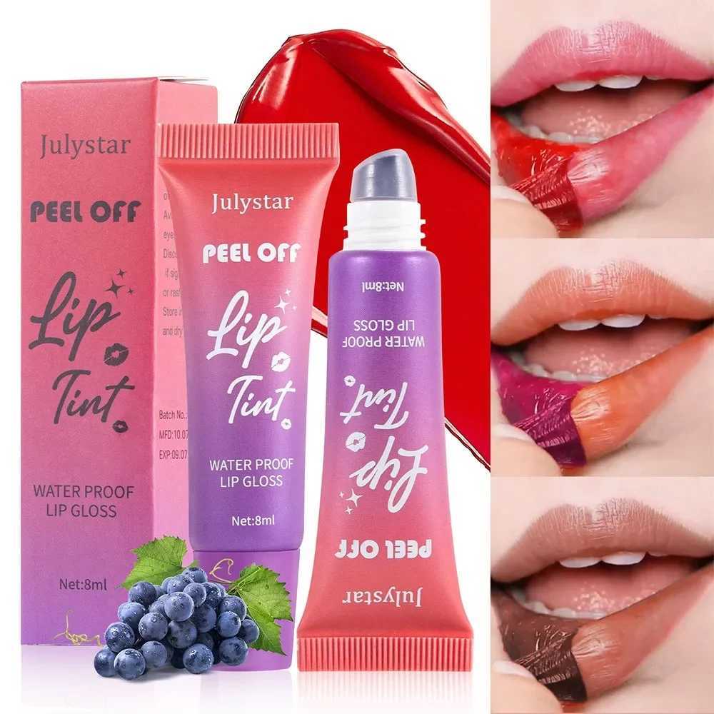 6 colors tear lip glacier fruit matte liquid lipstick coloring dye waterproof lip color durable makeup peeling cosmetics W241101