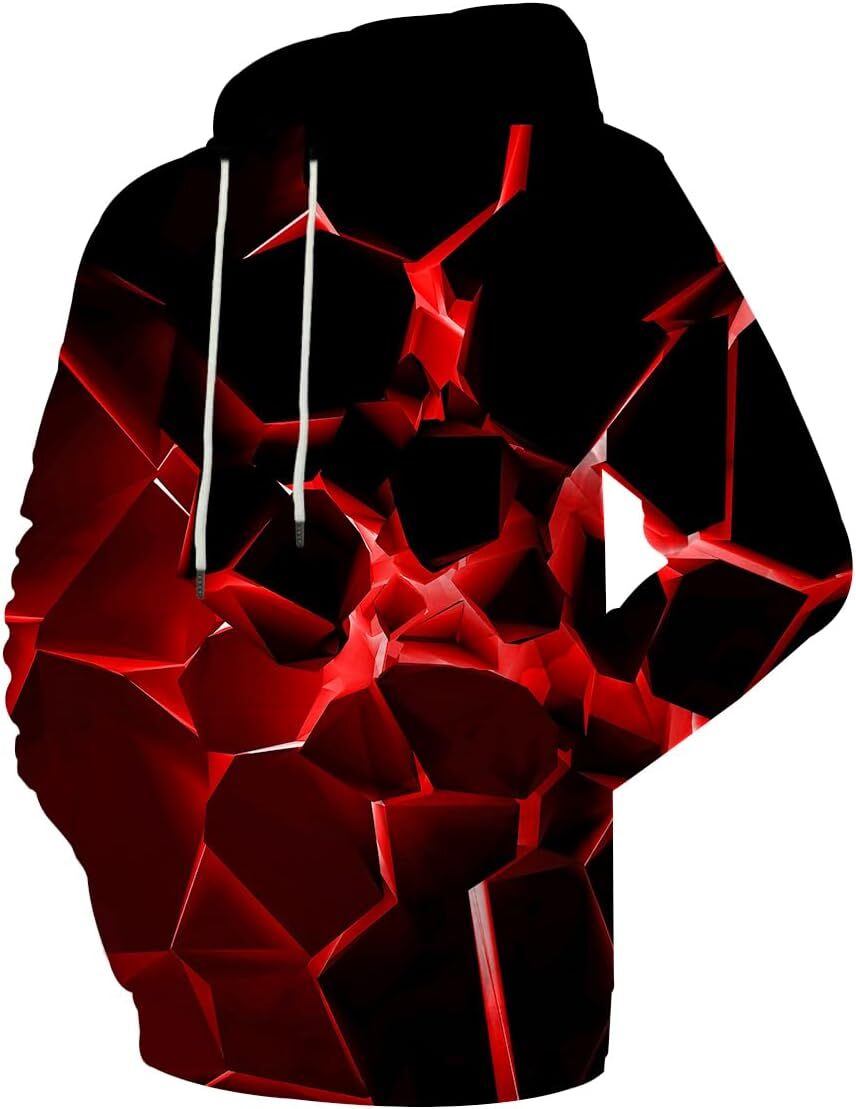 Hoodie for Mens Womens Unisex Colorful Graphic Hoodies 3D Print Pocket for Men and Women Fantastic geometric line graphics Graphic Hoodies sweatshirt 