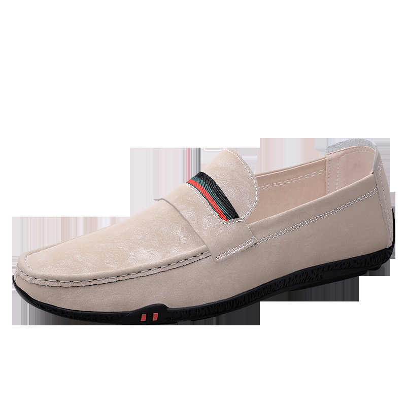 Dress Mens Designer Striped Genuine Leather 2023 Fashion Office Brand Men Loafers Driving Shoes Male Moccasin