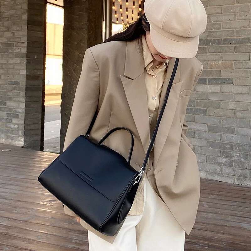 Shoulder New Genuine Leather 2024 High Quality Casual Totes Ladies Messenger Bag Handbags Women Bags Designer s 4