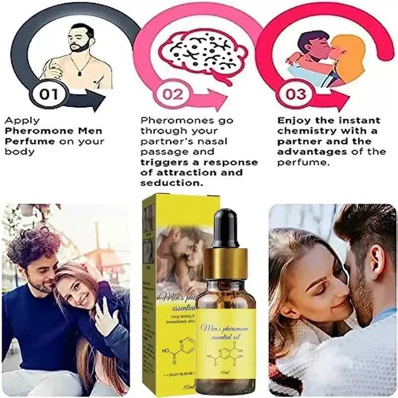 Mens womens long-term natural foaming body perfume pheromone essential oil 10mlW241102