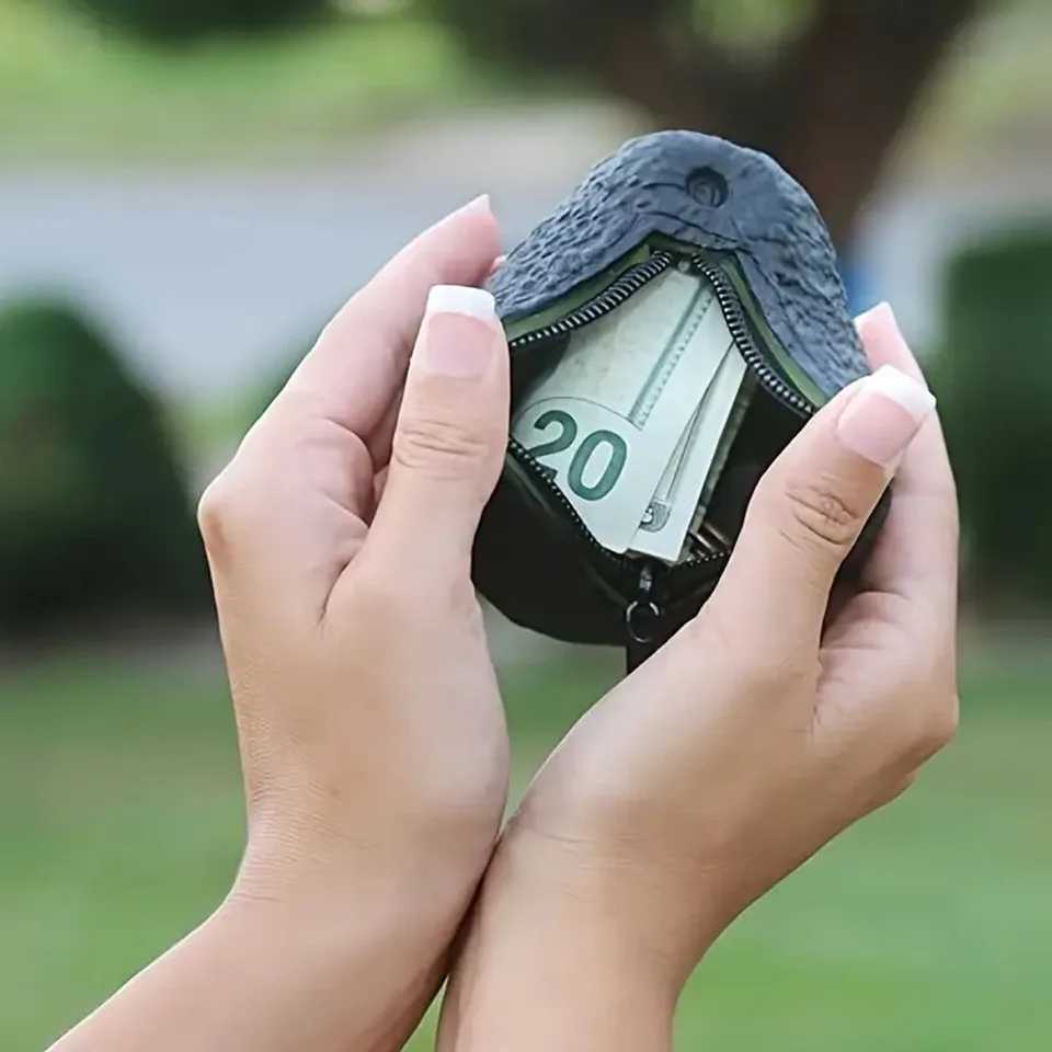 Simulated Avocado Zero Wallet Key Storage Bag Mini Coin Wallet Creative And Intering Novel Storage BagXJ241111