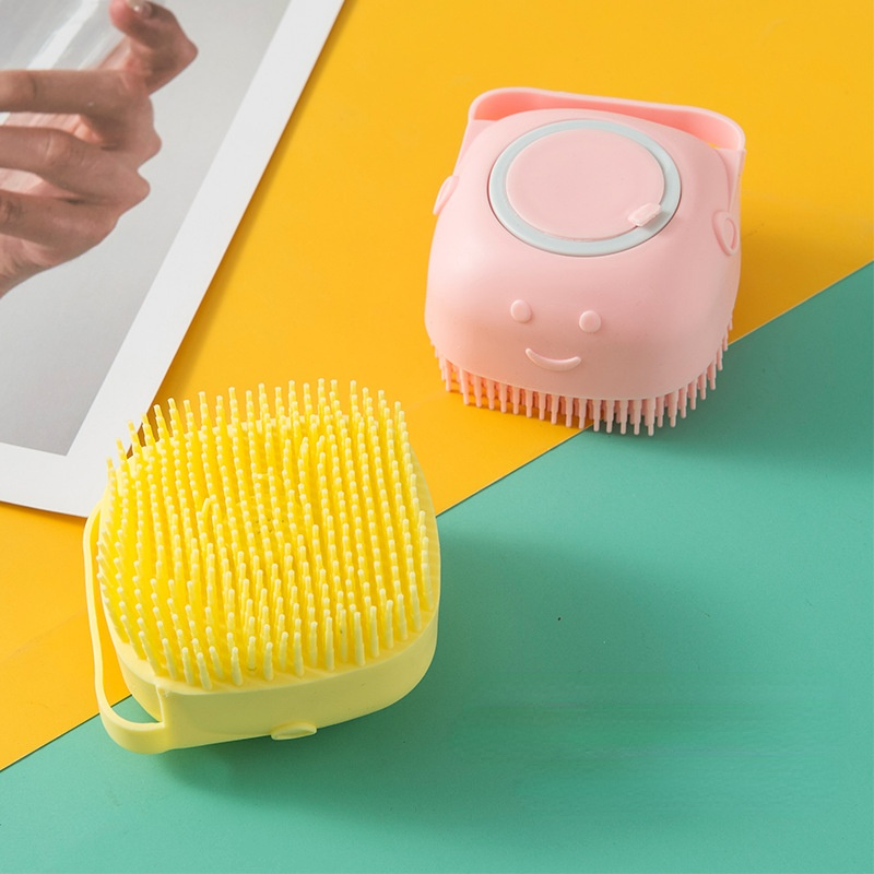 Pet Shampoo Massager Brush Bathroom Puppy Dog Brush Cat Massage Comb Grooming Soft Dog Cleaning Shower Brush Pet Accessories